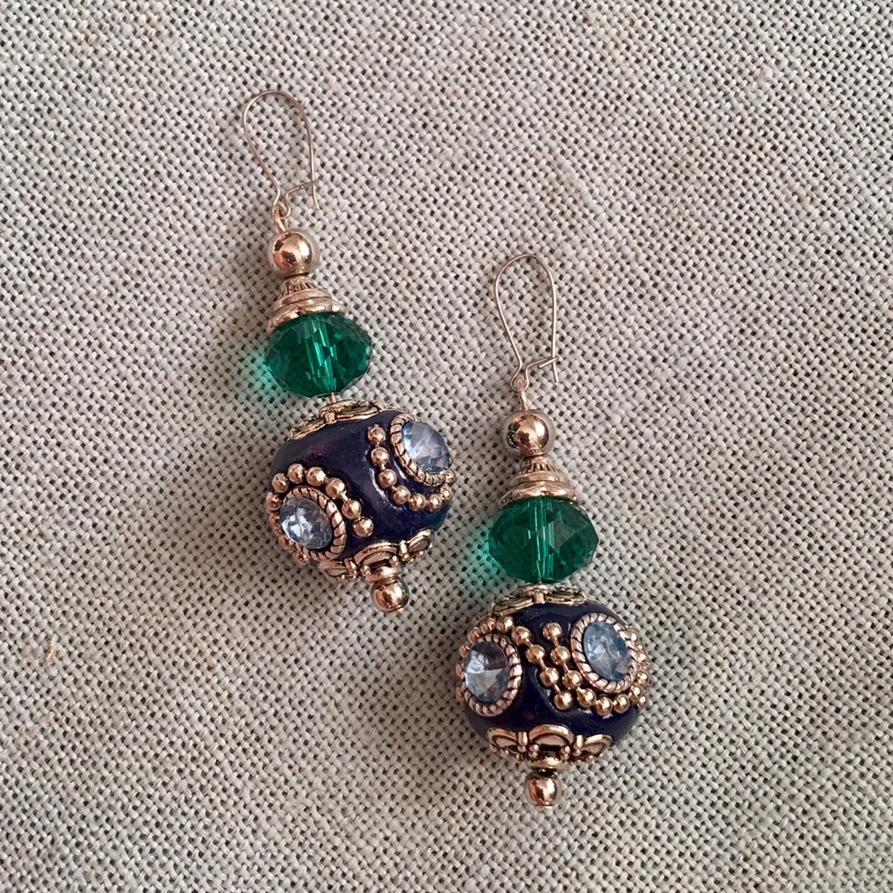 Curated Swarovski Crystal Filigree Drop Earrings